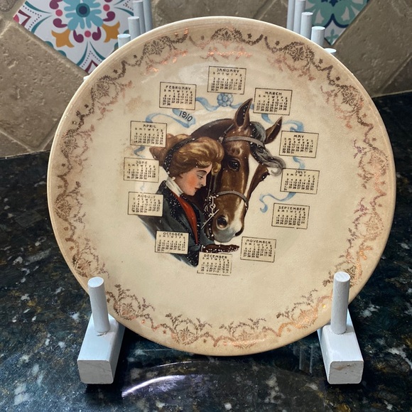 None Other - 1910 promotional calendar plate
